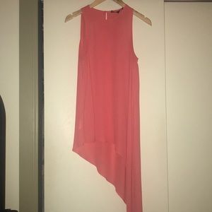 bcbg maxazria asymmetrical tank top